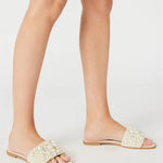 Steve Madden Knicky Sandal In Ivory - Infinity Raine