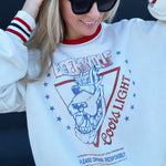 Coors Custom Print Sweatshirt In White - Infinity Raine