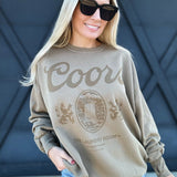 Coors Original Sweatshirt In Camel Gold - Infinity Raine