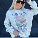 St Maarten Coke Sweatshirt In Pebble Heather - Infinity Raine