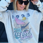 St Maarten Coke Sweatshirt In Pebble Heather - Infinity Raine