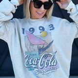 St Maarten Coke Sweatshirt In Pebble Heather - Infinity Raine