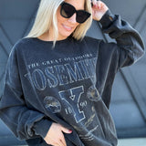 Team Yosemite Sweatshirt In Black Snow - Infinity Raine