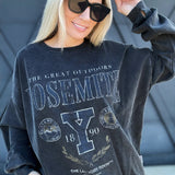 Team Yosemite Sweatshirt In Black Snow - Infinity Raine