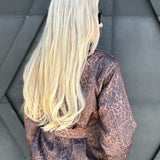 Leopard Belted Jacket In Brown - Infinity Raine